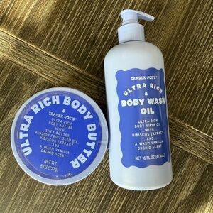 NWT ultra Rich Body Butter & Body Wash Oil set 
Trader Joe’s